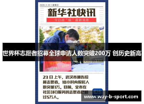 世界杯志愿者招募全球申请人数突破200万 创历史新高